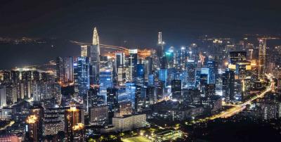 深圳南山建筑群夜景