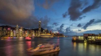 香港维多利亚港夜景） (1)