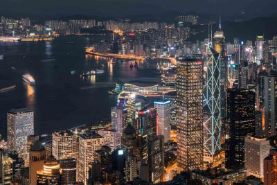 香港维多利亚港夜景