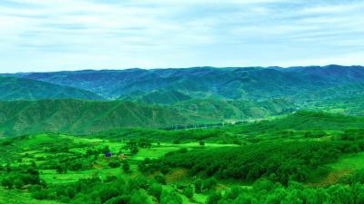 内蒙古凉城县山村景观